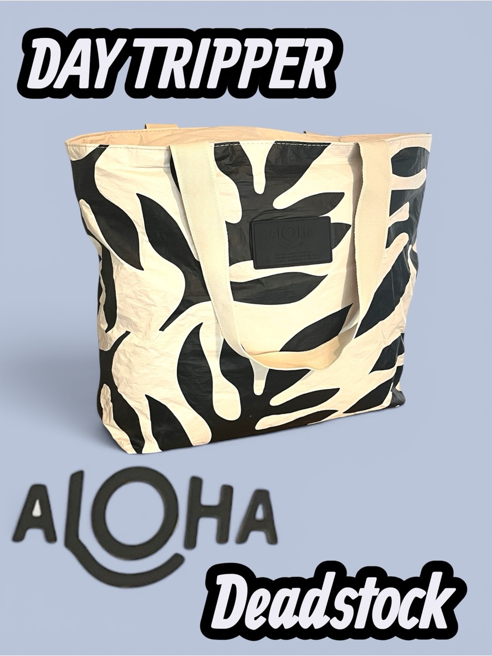 NWOT Aloha Collection Ola Day Tripper Black On Sandstone